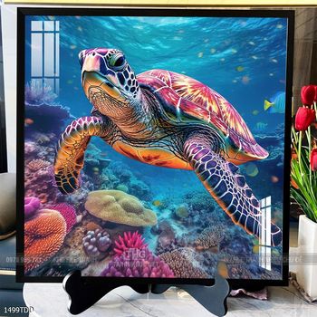 Tranh treo tường cá heo đại dương