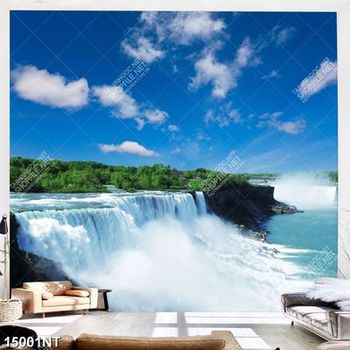 Tranh thác nước chảy trắng xóa 15001NT