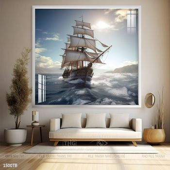 Tranh thuận buồm xuôi gió đẹp