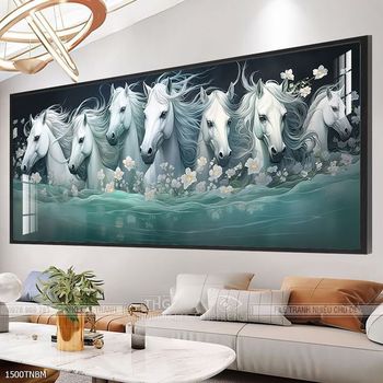 Tranh ngựa bát mã decor trang trí tường