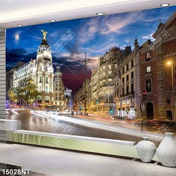 Tranh đường phố đêm 15028NT