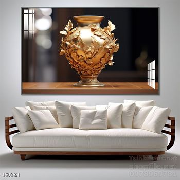 Tranh bình hoa nghệ thuật sang trọng