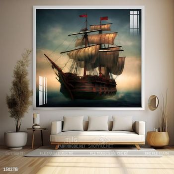 Tranh phong thủy thuận buồm xuôi gió tài lộc đẹp