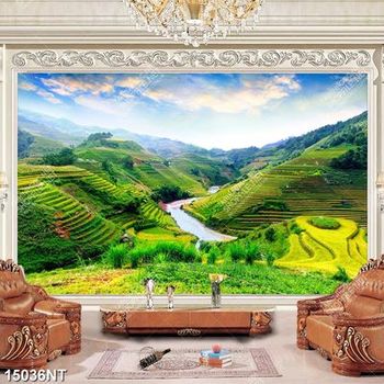 Tranh phong cảnh ruộng bậc thang 15036NT
