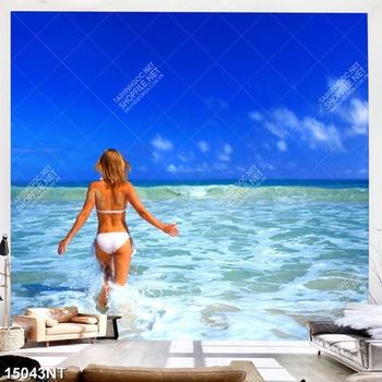 Tranh người đẹp trên bãi biển