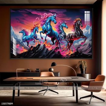 Tranh ngựa bát mã truy phong