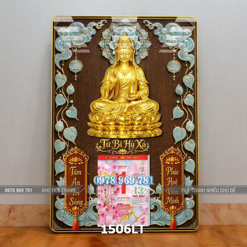 File lịch quan âm bồ tát nhân từ năm mới 1506LT