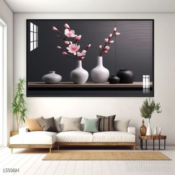 Tranh bình hoa đẹp