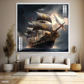 Tranh thuận buồm xuôi gió đẹp ấn tượng