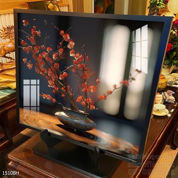 Tranh bình hoa hiện đại treo tường sang trọng ý nghĩa