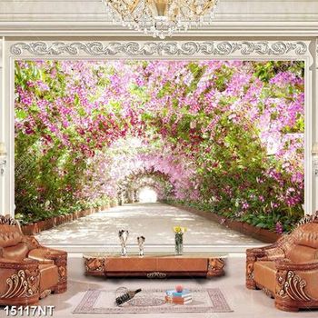 Tranh con đường hoa