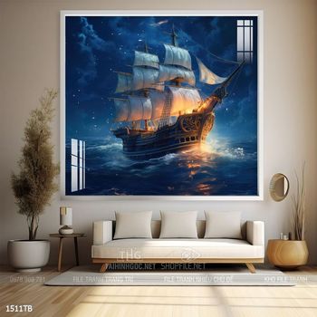 Tranh thuận buồm xuôi gió đẹp