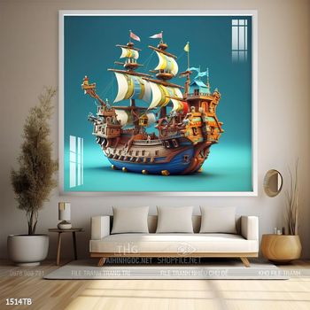 Tranh thuyền buồm và cảnh biển