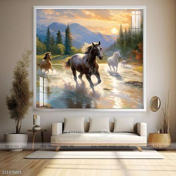 Tranh ngựa bát mã truy phong