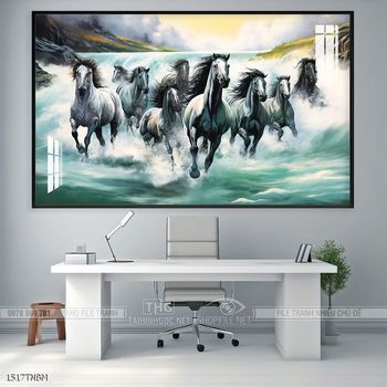 Tranh ngựa mã đáo thành công