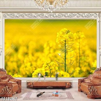 Tranh cánh đồng hoa vàng