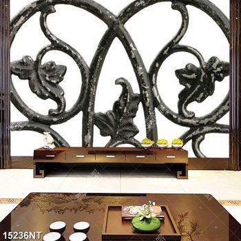Tranh hoa văn cổng sắt