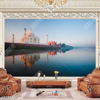 Tranh lâu đài trắng bên sông