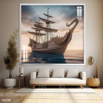 Tranh thuyền buồm và cảnh biển