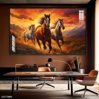 Tranh ngựa bát mã truy phong