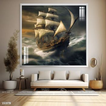Tranh thuận buồm xuôi gió treo tường đẹp