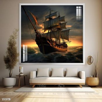 Tranh thuận buồm xuôi gió trang trí tường nhà