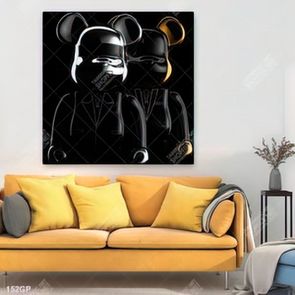 Tranh treo tường gấu bearbrick chất lượng cao