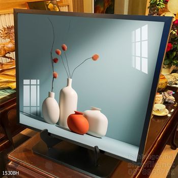 Mẫu tranh bình hoa sang trọng đẹp độc đáo