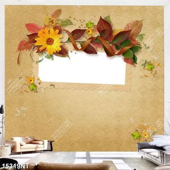 Tranh tấm thiệp gắn hoa