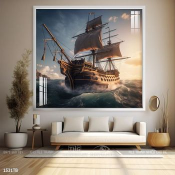 Tranh thuận buồm xuôi gió đẹp ấn tượng