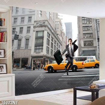 Tranh nghệ thuật người đàn ông trên đường phố