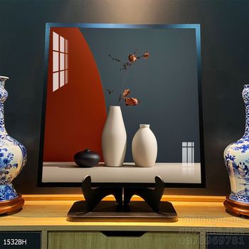 Mẫu tranh bình hoa đẹp hiện đại trang trí tường nhà