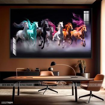Tranh treo tường ngựa bát mã