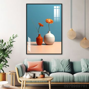 Tranh bình hoa nghệ thuật sang trọng