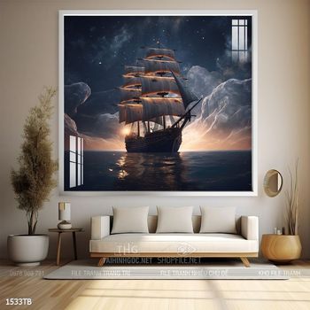 Tranh thuận buồm xuôi gió đẹp