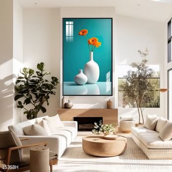 File tranh bình hoa đẹp decor tường nhà trang trí