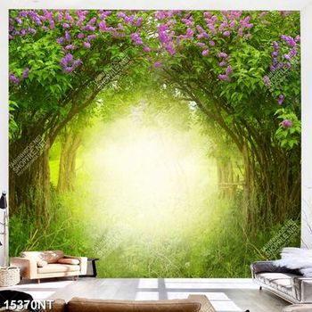 Tranh hoa tím nở 15370NT