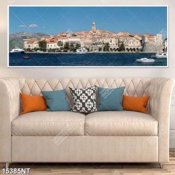 Tranh thành phố biển 15385NT