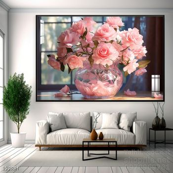 Tranh bình hoa đẹp decor trang trí tường