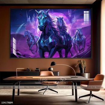Tranh treo tường ngựa bát mã