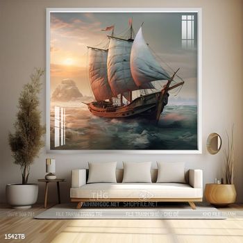 Tranh thuận buồm xuôi gió đẹp ấn tượng