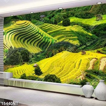 Tranh ruộng bâc thang file gốc