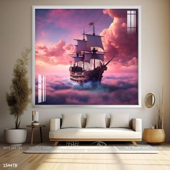 Tranh thuận buồm xuôi gió đẹp