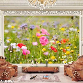 Tranh cánh đồng hoa nở 15460NT