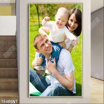 Tranh gia đình hạnh phúc