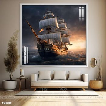 Tranh thuận buồm xuôi gió treo tường đẹp