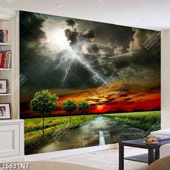 Tranh bầu trời và con đường 15531NT