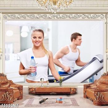 Tranh tập luyện thể thao 15553NT