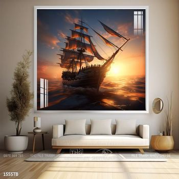 Tranh thuận buồm xuôi gió đẹp