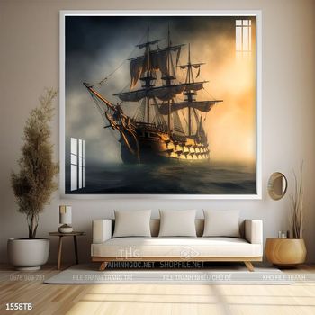 Tranh thuyền buồm và cảnh biển